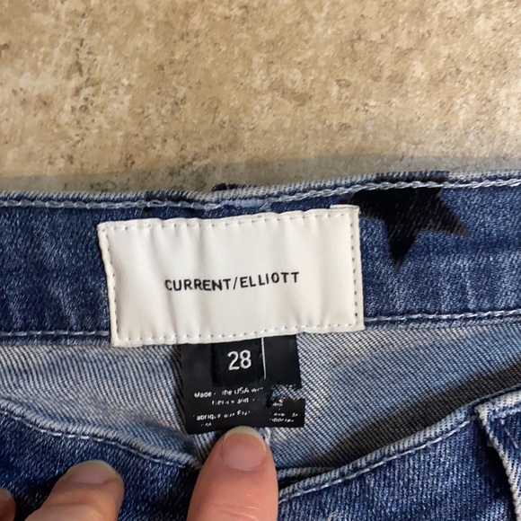 Current/Elliot “stiletto” star print sz 28 jeans - Picture 8 of 9
